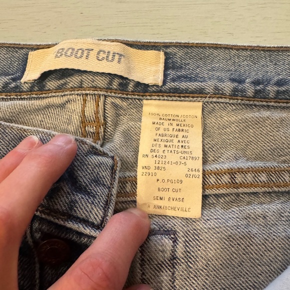 GAP | Y2K denim jeans loose fit Boot Cut button fly | Sz 8 Ankle - Picture 3 of 12